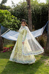 3PC LAWN EMBROIDERED SHIRT WITH NET EMBROIDERED DUPATTA AND TROUSER -728