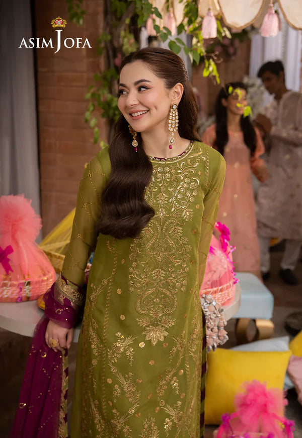 Lawn 3PC Embroidered With Chiffon Embroidered Dupatta-243