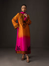 3Piece Unstitched Embroidered and Printed SIlk Suit 228