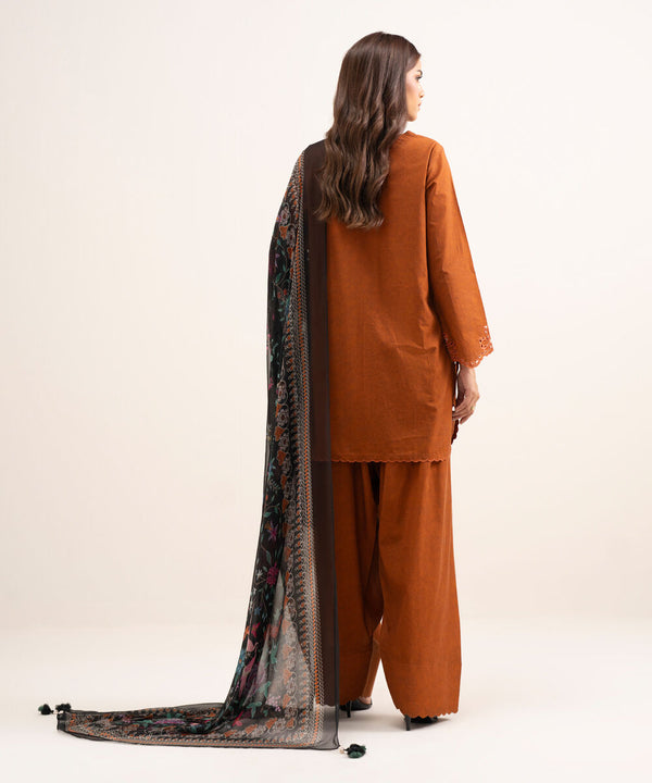 3 Piece - Embroidered Lawn Suit 732