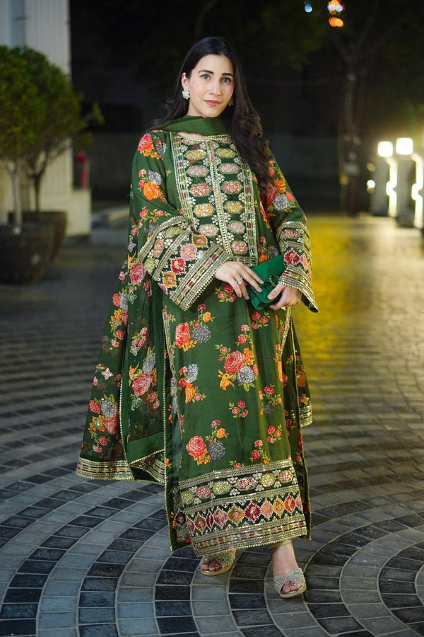 Silk-3PC Unstitched 262