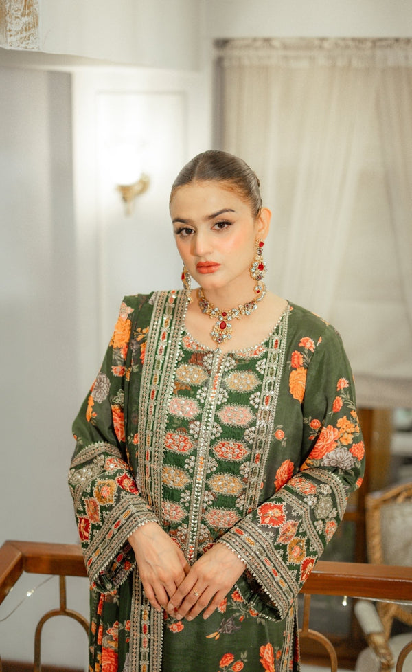 Silk-3PC Unstitched 262