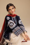 UNSTITCHED 3PC DHANAK EMBROIDERED SUIT 241