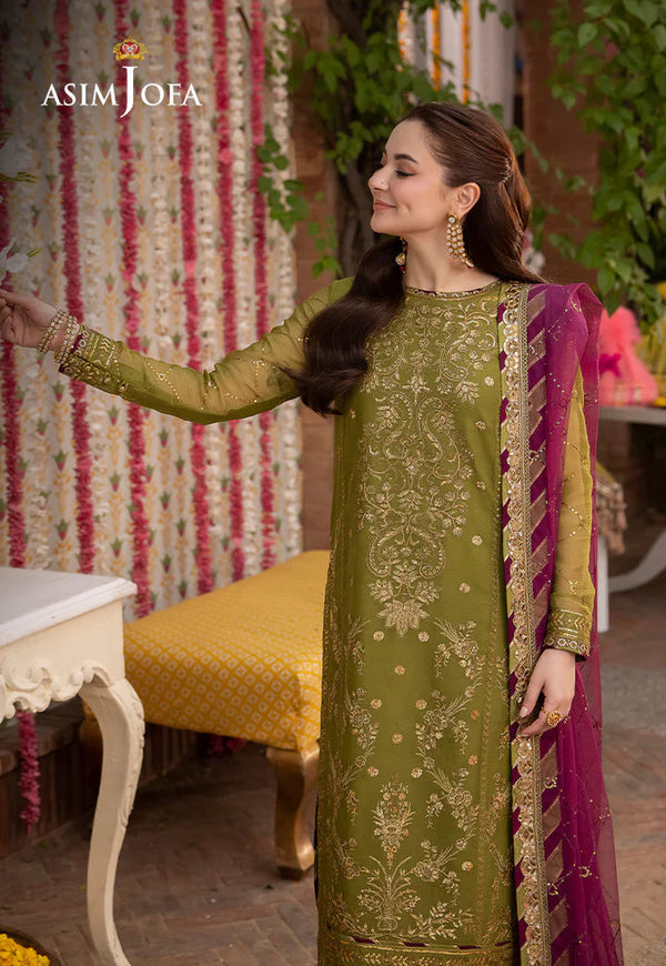 Lawn 3PC Embroidered With Chiffon Embroidered Dupatta-243
