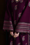 3PC UNSTITCH DHANAK EMBROIDERED SHIRT WITH DHANAK EMBROIDERED SHAWL AND TROUSER- 678