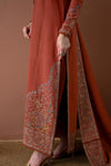 3PC UNSTITCH DHANAK EMBROIDERED SHIRT WITH DHANAK EMBROIDERED SHAWL AND TROUSER- 679