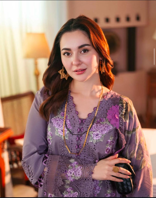 Luxury Pure Lawn Embroidered Eid Collection-2025