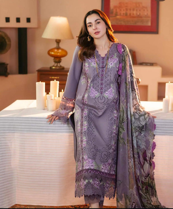 Luxury Pure Lawn Embroidered Eid Collection-2025