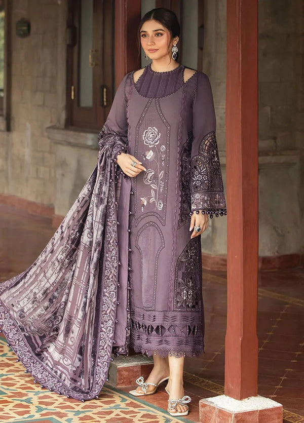 Maria B Embroidered Suit Unstitched 3 Piece Suit-64