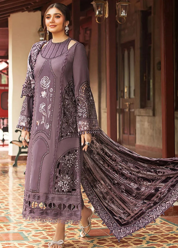 Maria B Embroidered Suit Unstitched 3 Piece Suit-64