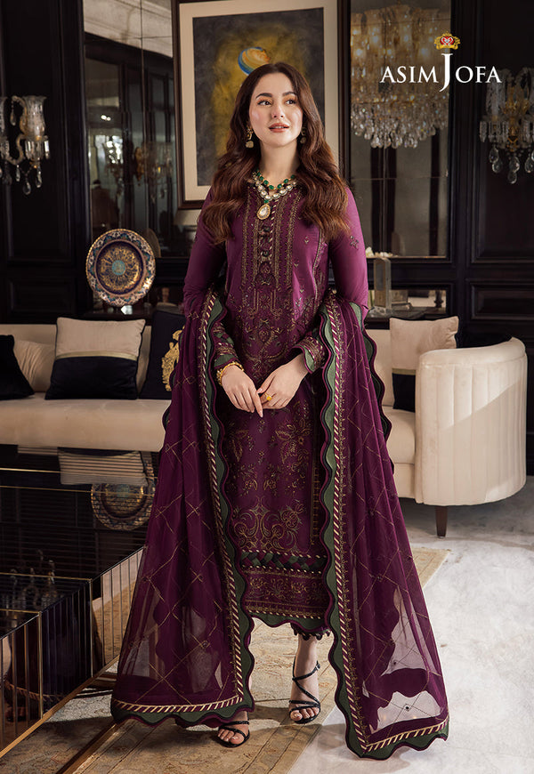 Unstitch Dhanak-3PC Embroidered With Dhanak Embroidered Dupatta-668
