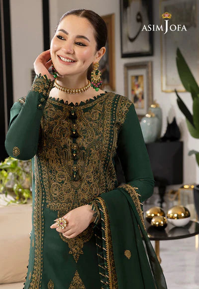 Dhanak Unstitch 3PC Embroidered With Chiffon Embroidered Dupatta-244