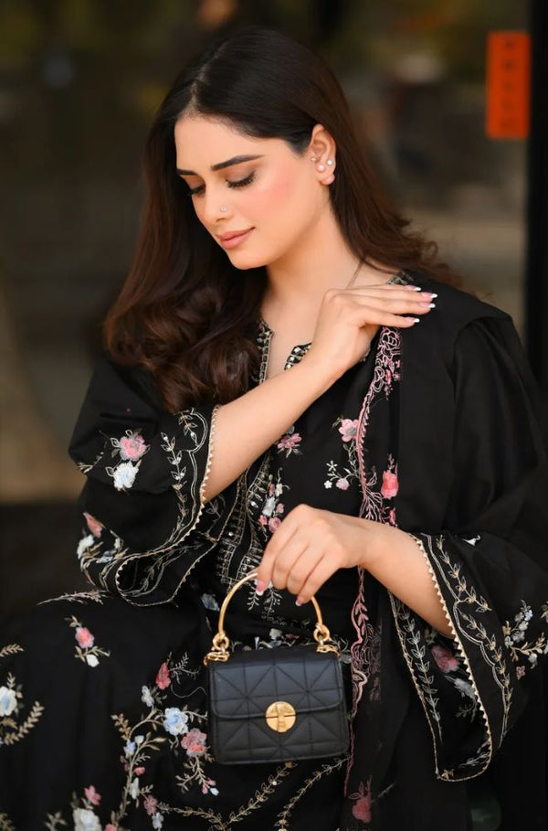 Summer 3Piece Lawn Embroidered Suit V 731