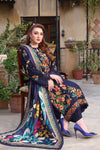 3PC LAWN EMB SHIRT WITH JAQUARD PRINTED DUPATTA & TROUSER-676