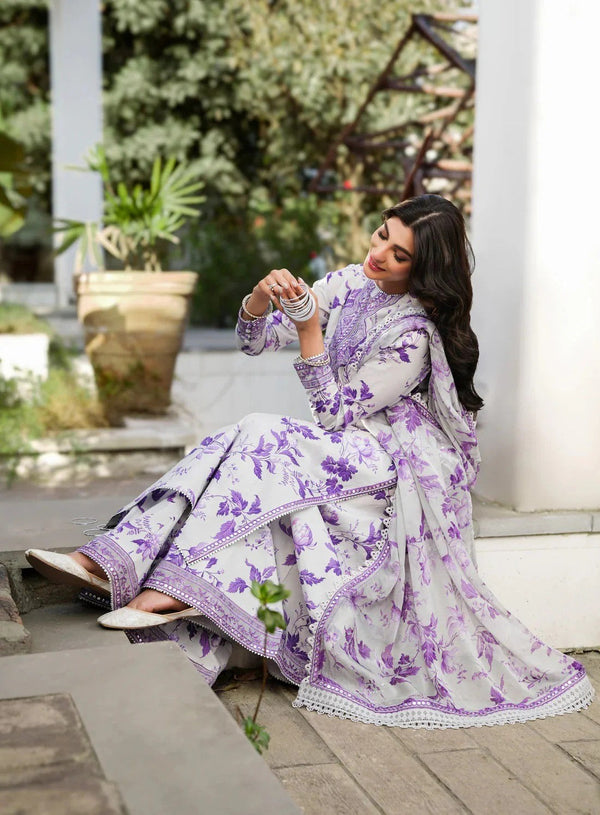 PRINTED KARANDII EMBROIDERY UNSTITCH DRESS 3 PIECE 518W