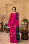 3PC Lawn Unstitch Embroidered Shirt With Digital Printed Jacquard Dupatta 708