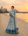 3PC UNSTITCH LAWN EMB SHIRT WITH NET EMB DUPATTA AND TROUSER-718