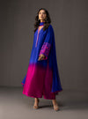3Piece Unstitched Embroidered and Printed SIlk Suit 230