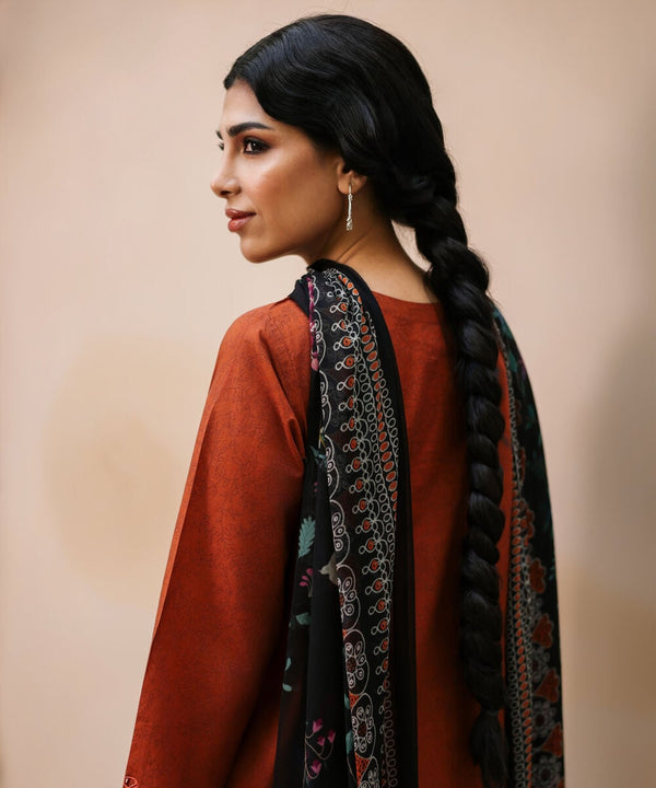3 Piece - Embroidered Lawn Suit 732