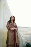 3PC DHANAK EMBROIDERED UNSTICHED SUIT FL-895