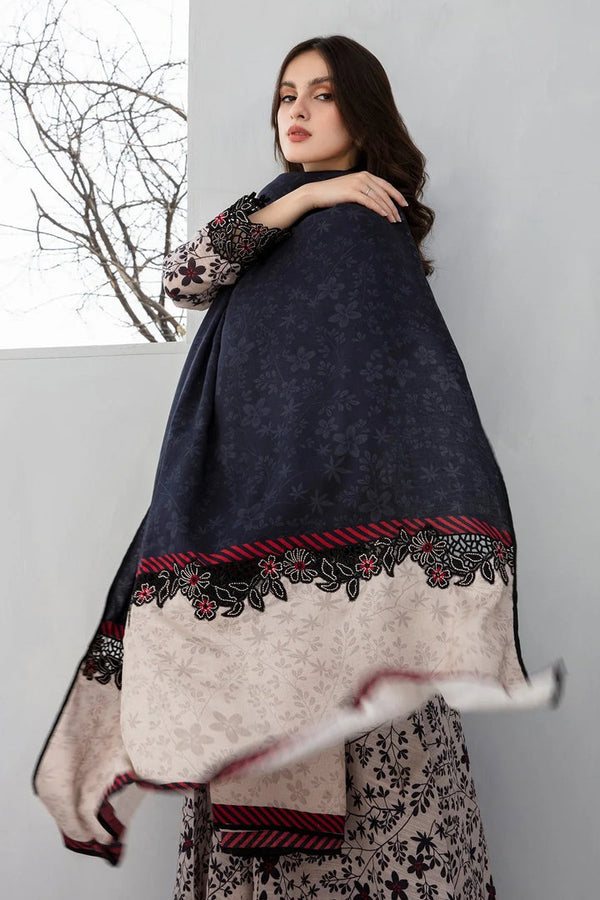 KARANDI 3PC PRINTED SHIRT WITH KARANDI PRINTED DUAPTTA AND TROUSER-254