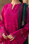 3PC Lawn Embroidered Shirt With Digital Printed Jacquard Dupatta 708