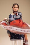 UNSTITCHED 3PC DHANAK EMBROIDERED SUIT 241