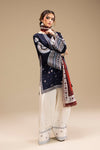 UNSTITCHED 3PC DHANAK EMBROIDERED SUIT 241