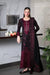 ZAIB-3PC DHANAK EMBROIDERED SHIRT WITH DHANAK EMBROIDERED SHAWL AND TROUSER-63