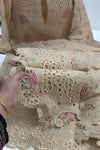 Aneelas unstichted Lawn Embroidered 3pcEmbroidered Duppata V723