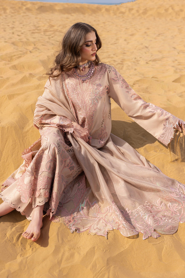 Premium Embroidered Lawn Unstitched 3Pc Suit-724