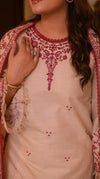 ANEELAS UNSTITCH DHANAK 3PC SUIT-46
