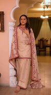 ANEELAS UNSTITCH DHANAK 3PC SUIT-46