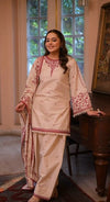 ANEELAS UNSTITCH DHANAK 3PC SUIT-46