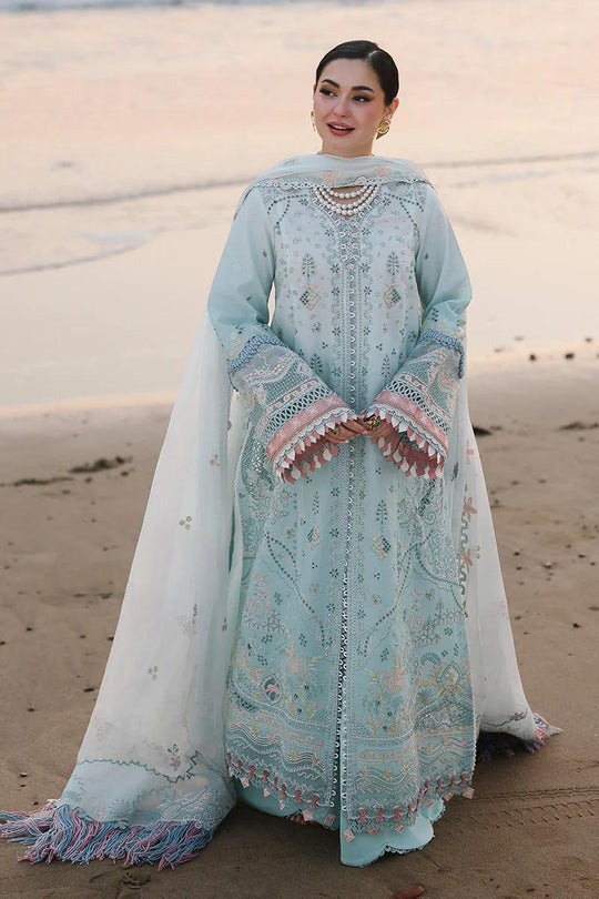 Lawn-3PC Embroidered Shirt With Khadi Net Embroidered Dupatta- V 722