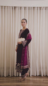 VELVET 3PC EMBROIDERED WITH CHIFFION EMBROIDERED DUPATTA-65