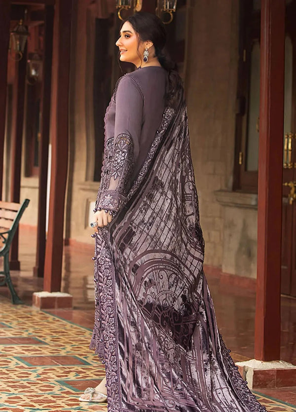 Maria B Embroidered Suit Unstitched 3 Piece Suit-64
