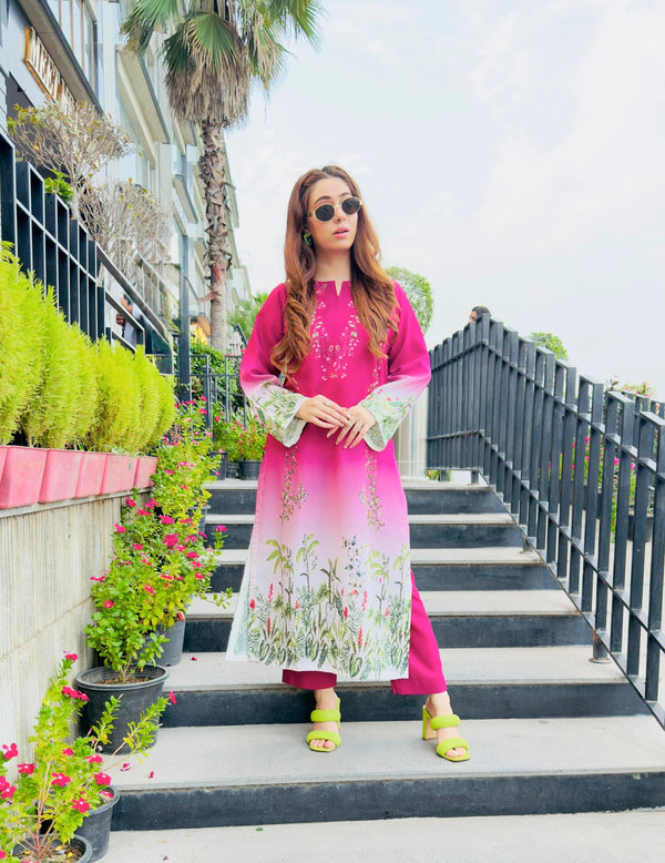 Miraal Soft Silk Printed 2-piece 45