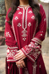 Aneelas Stitched Dhanak Emb 3pc Emb Chiffon Duppata –737