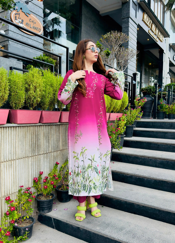 Miraal Soft Silk Printed 2-piece 45