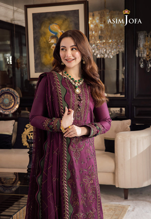LAWN 3PC Embroidered With Chiffon Embroidered Dupatta 668